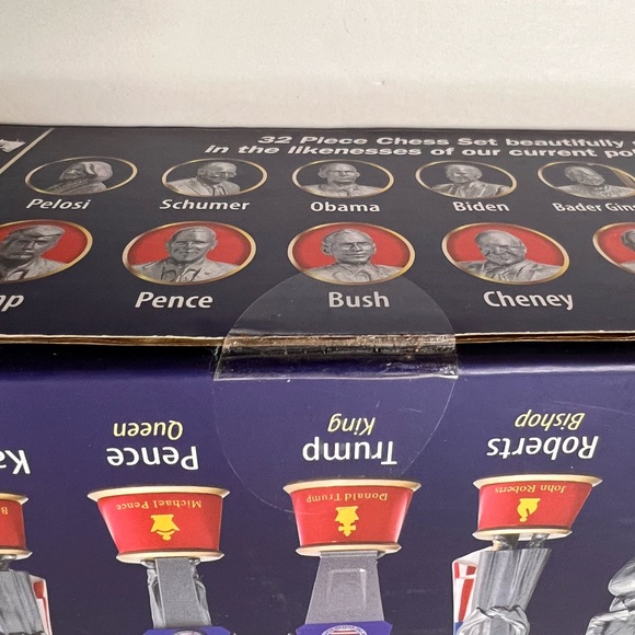 2020 Battle For The White House -Chess Set- New in Box w/Trump/Biden/Harris NIB - Picture 2 of 8